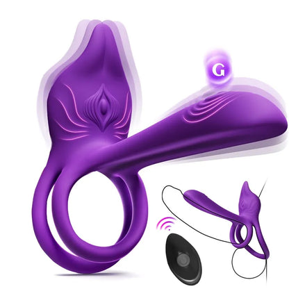 🎁 Juxek™ Enchanted Girl Luxe Smart Vibrating Ring – Pleasure for Couples 💫