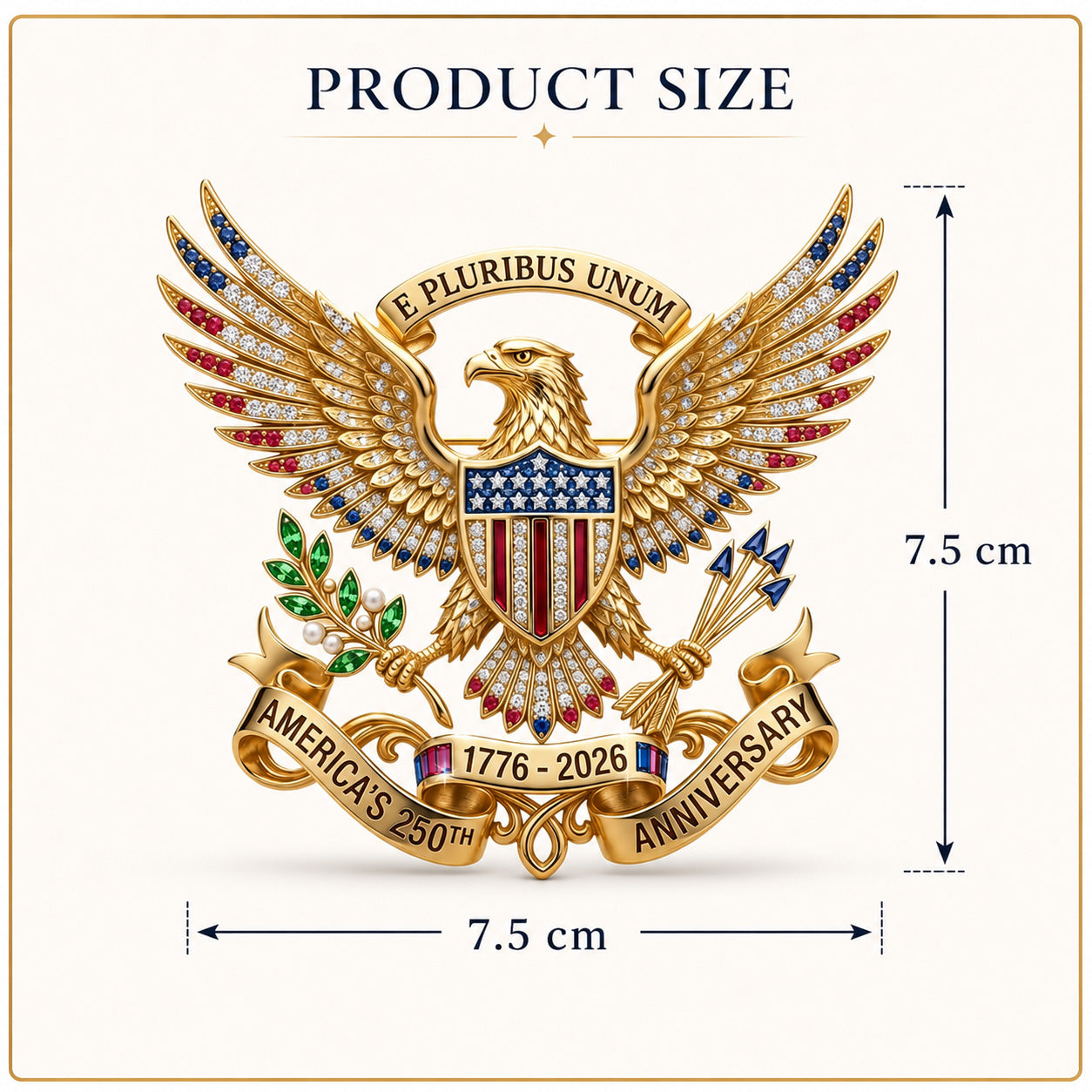 🔥🔥 Father's Day Special:US 250th Anniversary Brooch Pin（2）