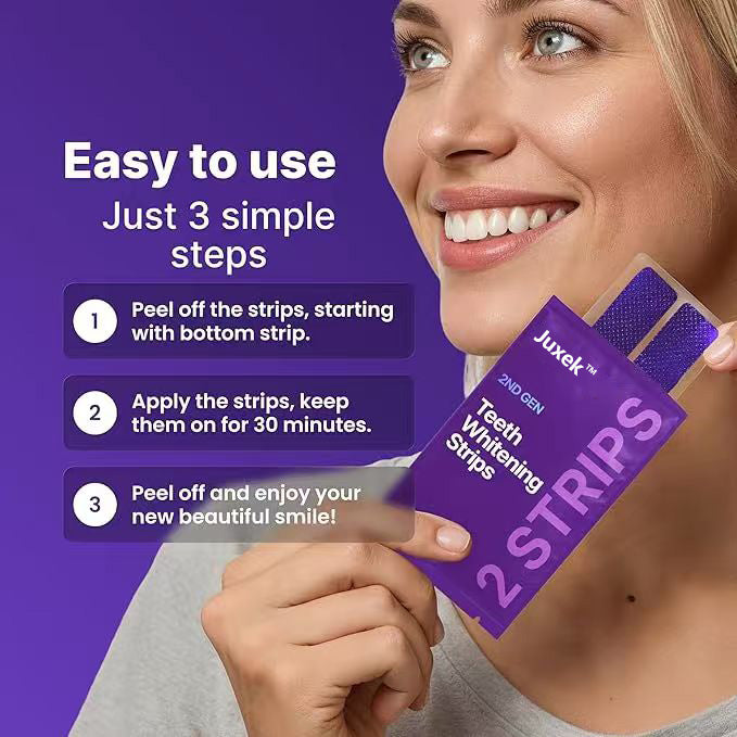Juxek™ New 2nd Generation Purple Teeth Whitening Strips