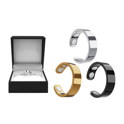 Juxek™ Magnetic Ring - Elegant Stainless Steel Ring - Magnet Rings（2）