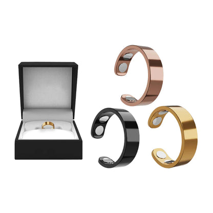 Juxek™ Magnetic Ring - Elegant Stainless Steel Ring - Magnet Rings（2）