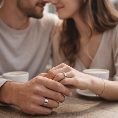 Juxek™ Magnetic Ring - Elegant Stainless Steel Ring - Magnet Rings（2）