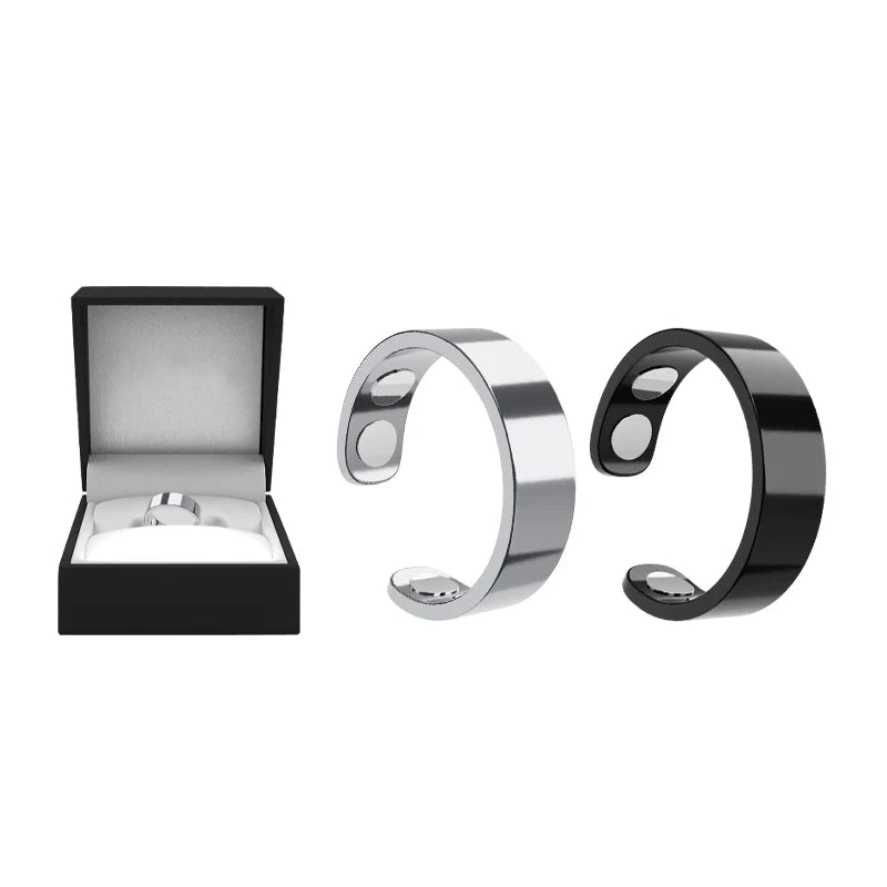 Juxek™ Magnetic Ring - Elegant Stainless Steel Ring - Magnet Rings（2）