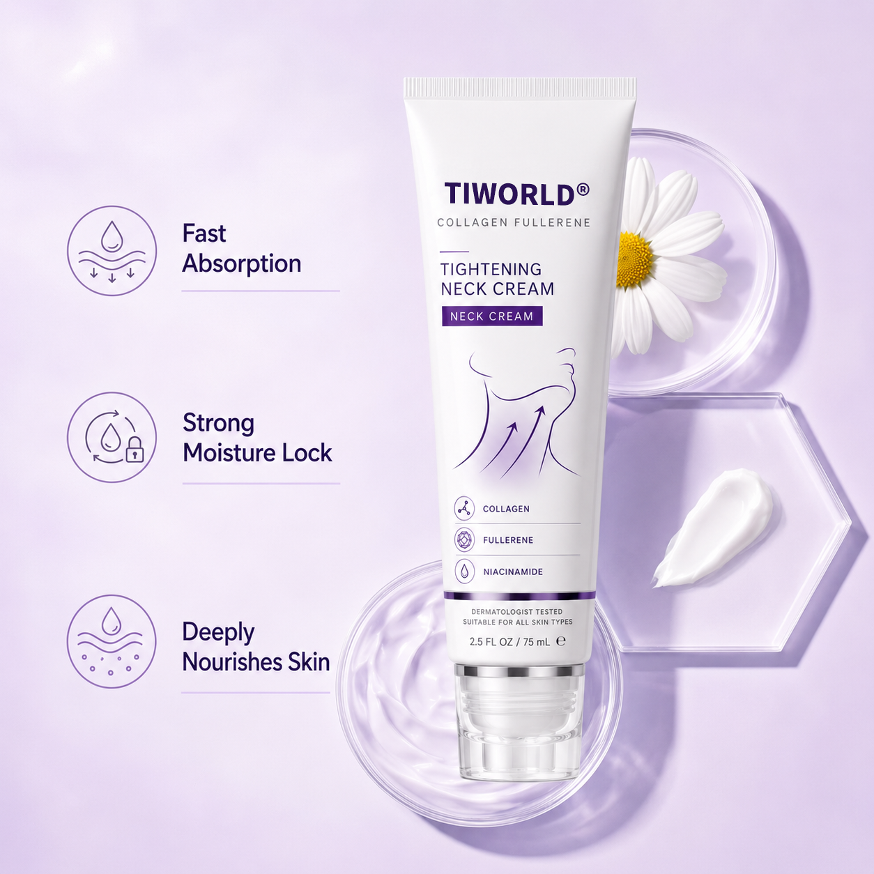 ✨ Tiworld™ Instant Neck Lift Cream  — 🧴 Infused with Retinol & Hyaluronic Acid | Firms the Neck, Reduces Wrinkles & Double Chin（2）