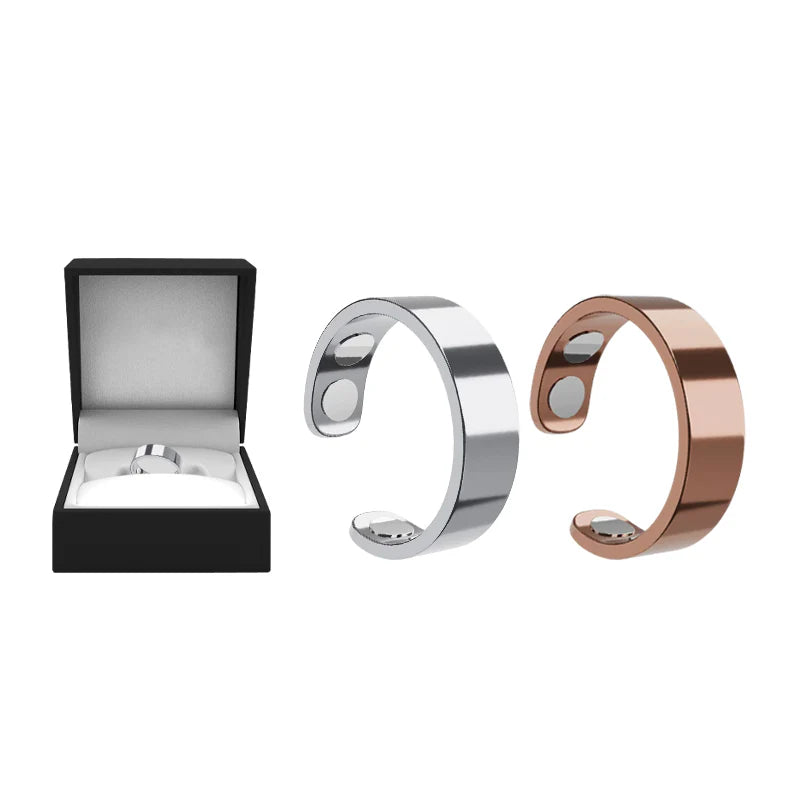 Juxek™ Magnetic Ring - Elegant Stainless Steel Ring - Magnet Rings（2）