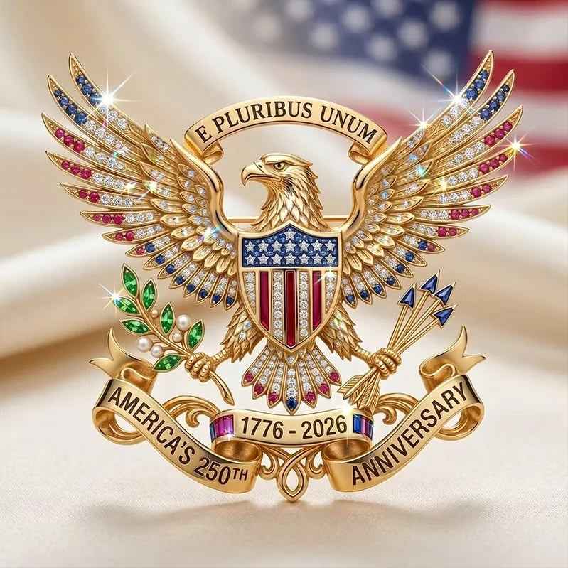 🔥🔥 Father's Day Special:US 250th Anniversary Brooch Pin（2）