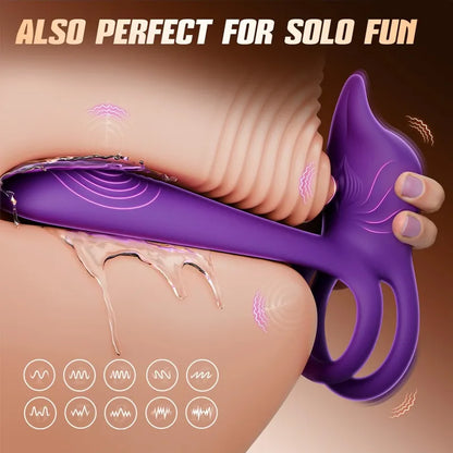 🎁 Juxek™ Enchanted Girl Luxe Smart Vibrating Ring – Pleasure for Couples 💫