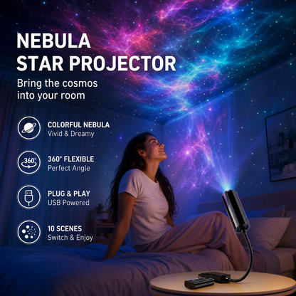 🔥Darolio® Plug-and-Play HD Galaxy & Ocean Projector Night Light🥳50,000+ Happy Users
