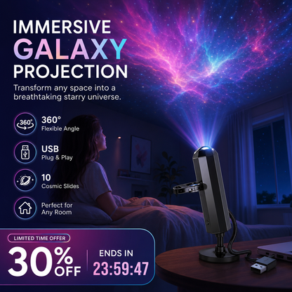 🔥Darolio® Plug-and-Play HD Galaxy & Ocean Projector Night Light🥳50,000+ Happy Users